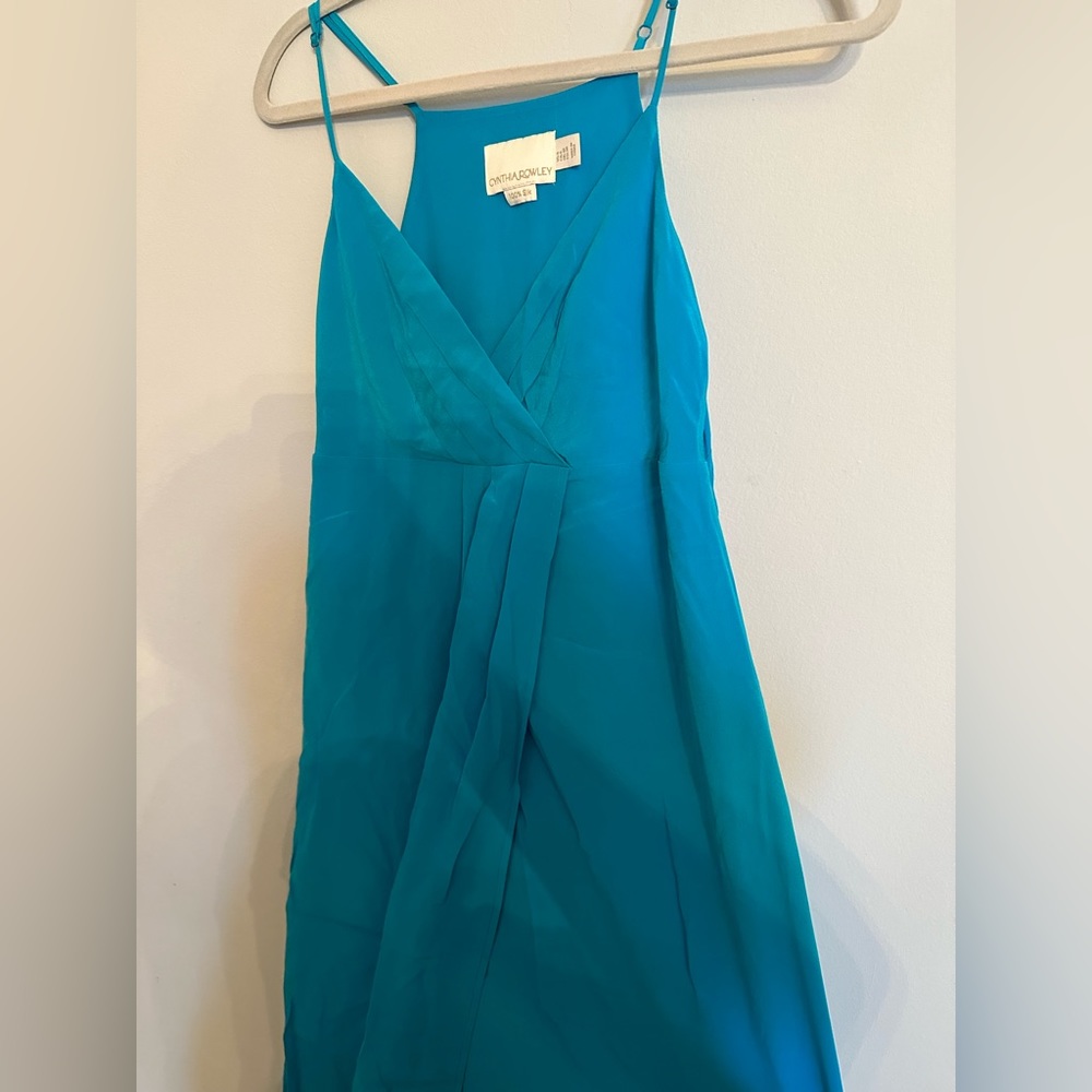 Beautiful royal blue silk dress size 6